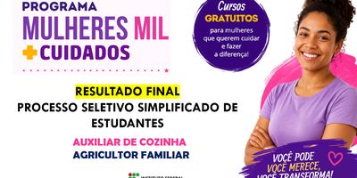 Programa Mulheres Mil divulga resultado final com 54 candidatas selecionadas